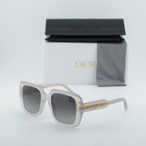 Dior DIORSIGNATURE S11F 78A1 Square Sunglasses - Brown/Grey